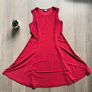 Amanda Collection Red Sleeveless A-Line Mini Dress